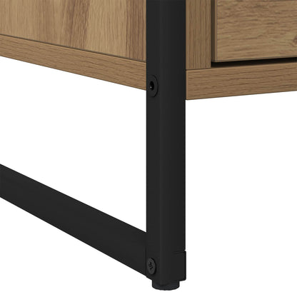 Bedside Table Artisian Oak 50 x 39.5 x 50 cm Engineered Wood