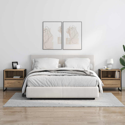 Bedside Table Artisian Oak 50 x 39.5 x 50 cm Engineered Wood