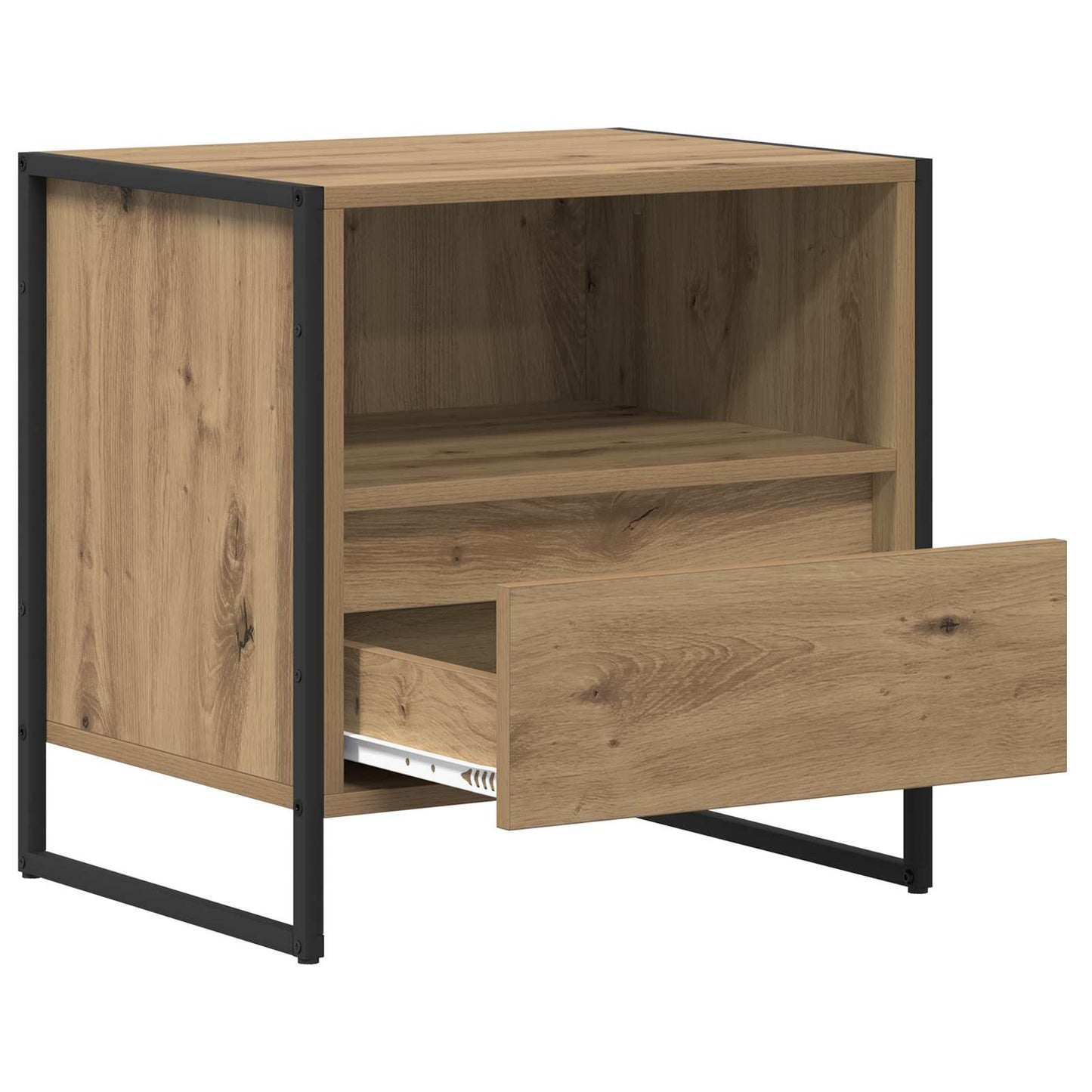 Bedside Table with Drawer 2 pcs Artisian Oak 50 x 39.5 x 50 cm