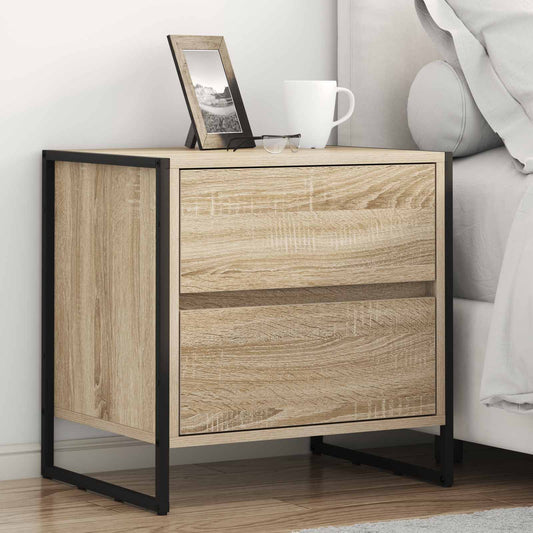 Bedside Table 2 pcs Sonoma 50 x 39.5 x 50 cm Engineered Wood