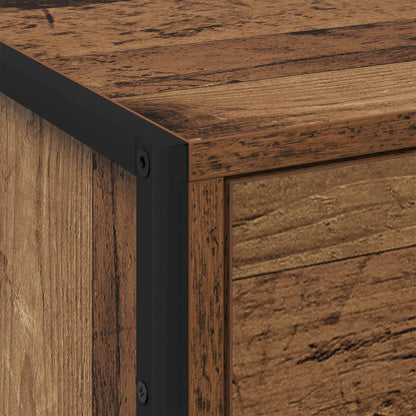 Bedside Table 2 pcs Old Wood 50 x 39.5 x 50 cm Engineered Wood