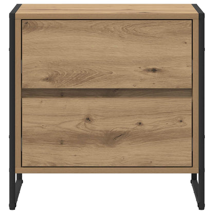 Bedside Table with Drawer 2 pcs Artisian Oak 50 x 39.5 x 50 cm
