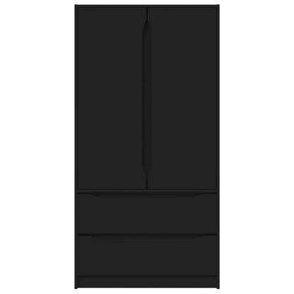 Bathroom Cabinet Black 79.5 x 49 x 156 cm Engineered Wood