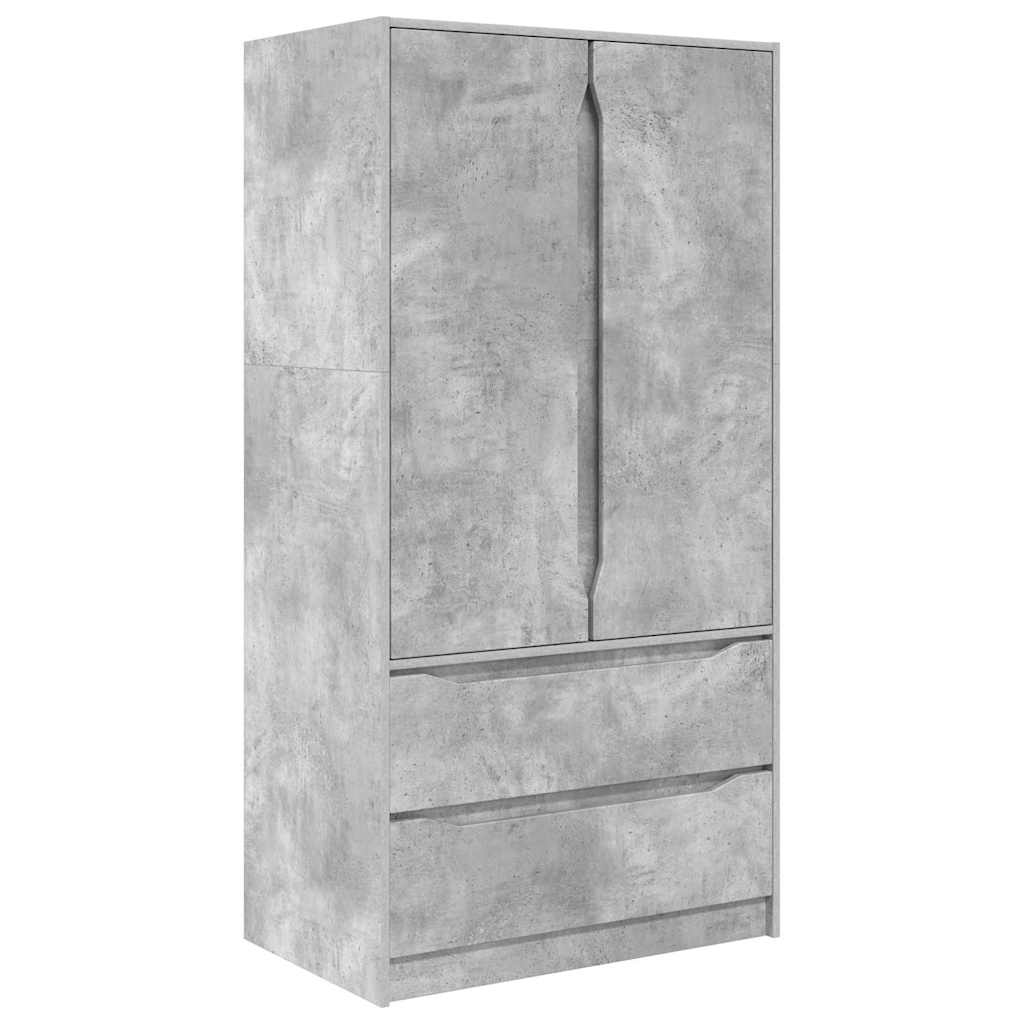 Bathroom Cabinet with Drawer Concrete Grey 79.5 x 49 x 156 cm