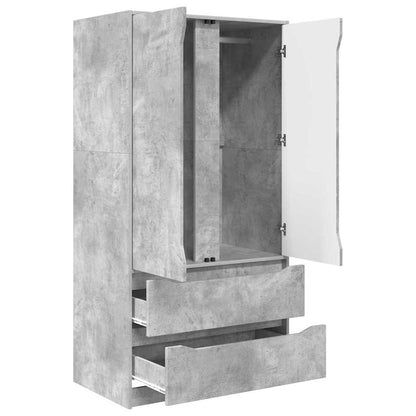 Bathroom Cabinet with Drawer Concrete Grey 79.5 x 49 x 156 cm