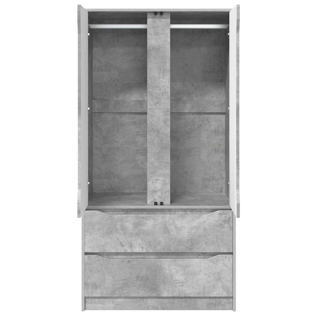 Bathroom Cabinet with Drawer Concrete Grey 79.5 x 49 x 156 cm