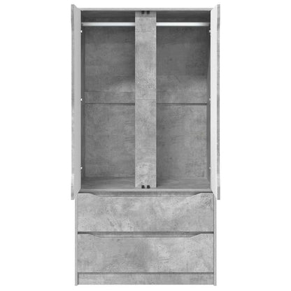 Bathroom Cabinet with Drawer Concrete Grey 79.5 x 49 x 156 cm