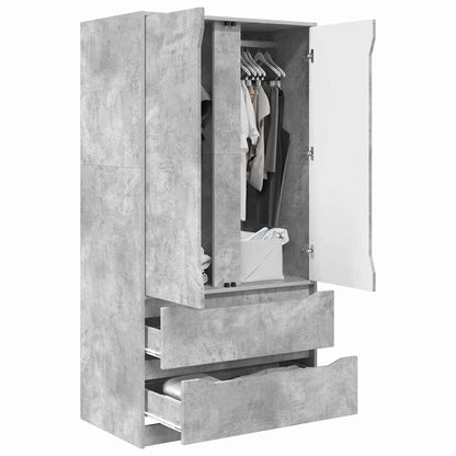 Bathroom Cabinet with Drawer Concrete Grey 79.5 x 49 x 156 cm