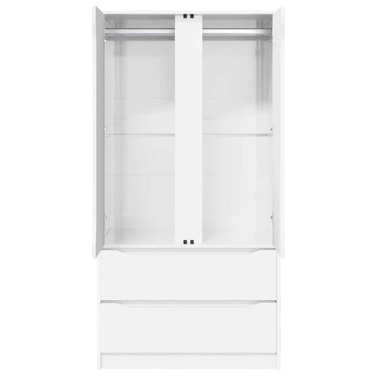 Bathroom Cabinet with Door High Gloss White 79.5 x 49 x 156 cm