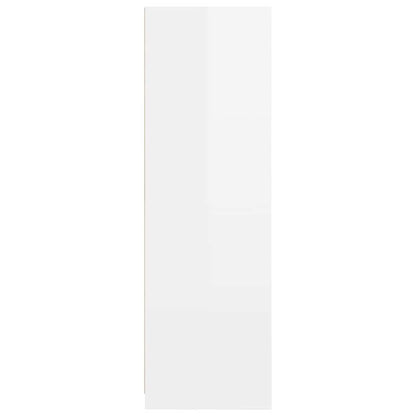 Bathroom Cabinet with Door High Gloss White 79.5 x 49 x 156 cm