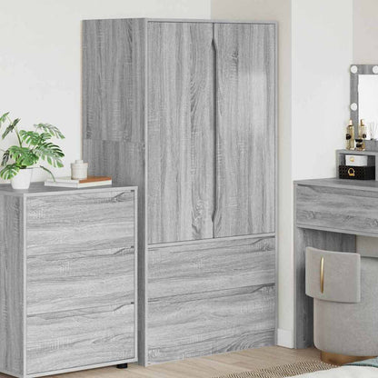Bathroom Cabinet Grey Sonoma 79.5 x 49 x 156 cm Engineered Wood