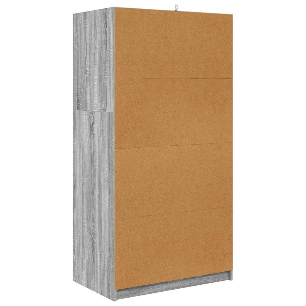 Bathroom Cabinet Grey Sonoma 79.5 x 49 x 156 cm Engineered Wood