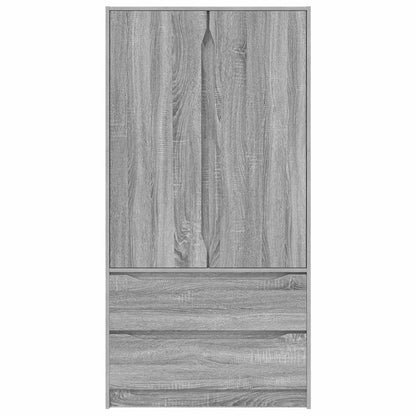 Bathroom Cabinet Grey Sonoma 79.5 x 49 x 156 cm Engineered Wood
