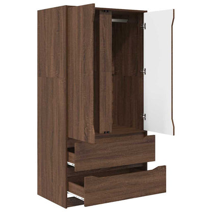 Bathroom Cabinet Brown Oak 79.5 x 49 x 156 cm Engineered Wood