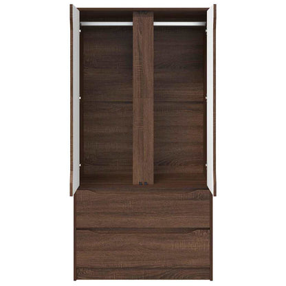 Bathroom Cabinet Brown Oak 79.5 x 49 x 156 cm Engineered Wood