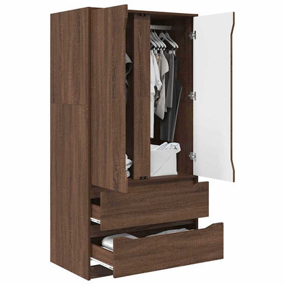 Bathroom Cabinet Brown Oak 79.5 x 49 x 156 cm Engineered Wood