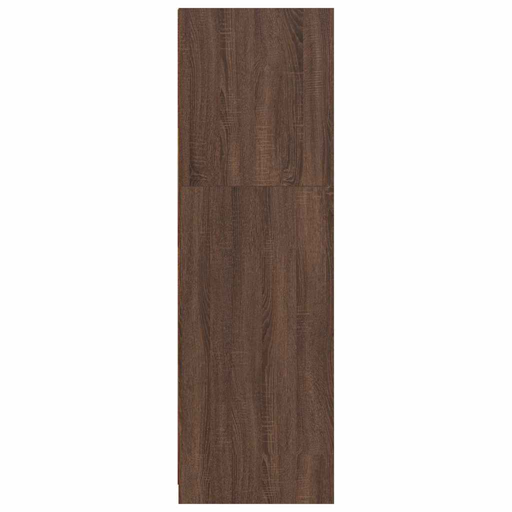 Bathroom Cabinet Brown Oak 79.5 x 49 x 156 cm Engineered Wood