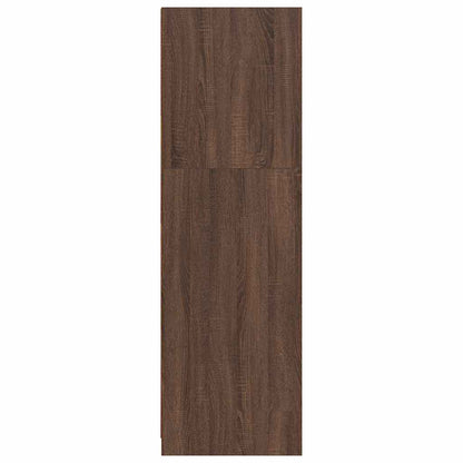 Bathroom Cabinet Brown Oak 79.5 x 49 x 156 cm Engineered Wood