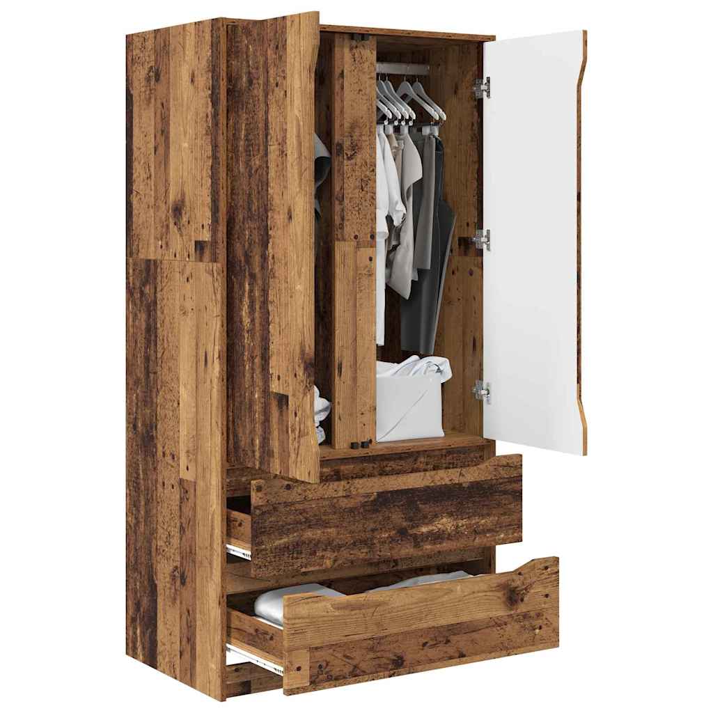 Bathroom Cabinet Old Wood 79.5 x 49 x 156 cm Engineered Wood