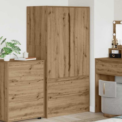 Bathroom Cabinet Artisan Oak 79.5 x 49 x 156 cm Engineered Wood