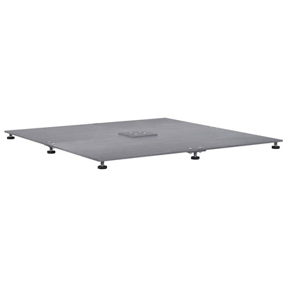 Parasol Base Dark grey wood look 100 x 100 x 4 cm Steel