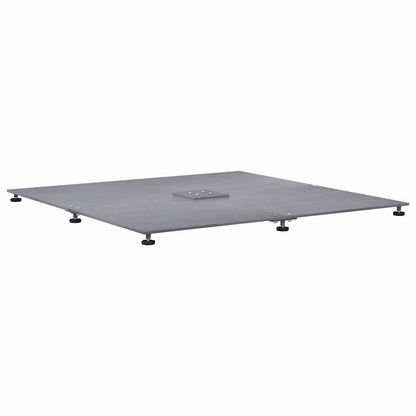 Parasol Base Dark grey wood look 100 x 100 x 4 cm Steel