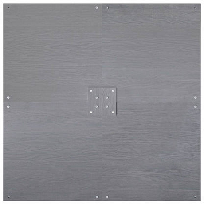 Parasol Base Dark grey wood look 100 x 100 x 4 cm Steel