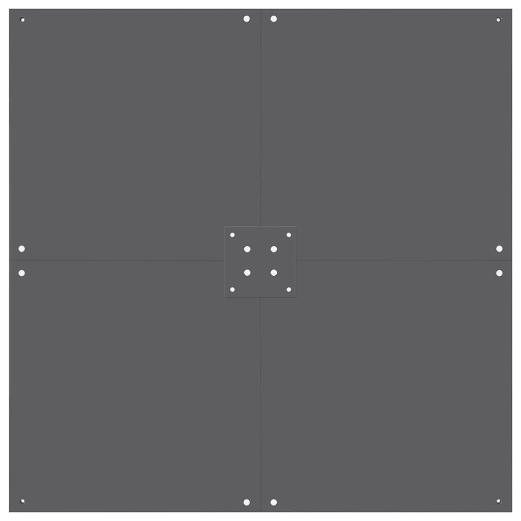 Parasol Base Dark grey 100 x 100 x 4 cm Steel