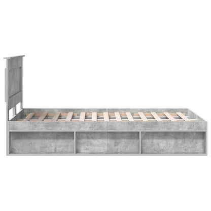 Bed Frame with Headboard Concerte 120 x 200 cm Solid Pine Wood