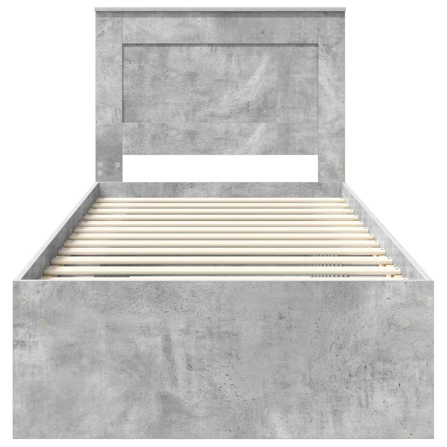 Bed Frame Concerte Grey 100 x 200 cm Solid Pine Wood