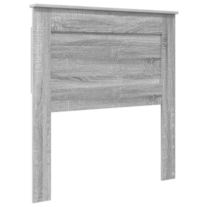 Bed Frame with Drawer Grey Sonoma 75 x 190 cm Solid Pine Wood