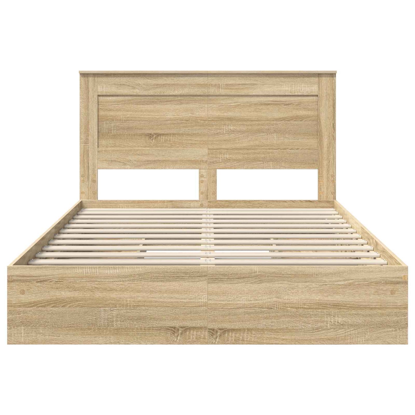 Storage Bed with Drawer Sonoma Oak 140 x 200 cm Engineered Wood