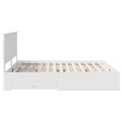 Bed Frame with Drawer with Headboard Manual Engineered Wood