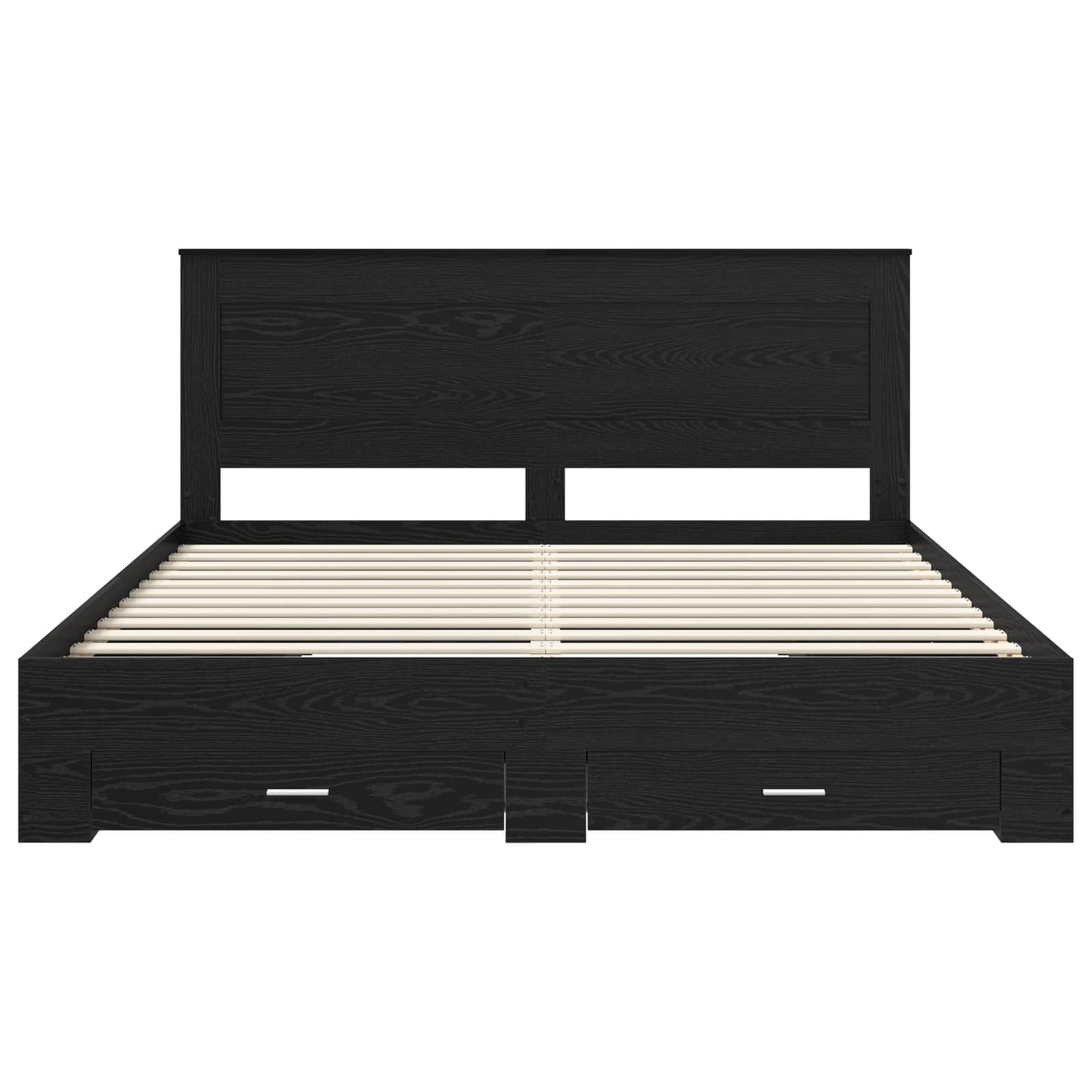 Bed Frame with Drawer with Headboard Manual Engineered Wood