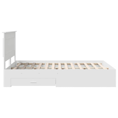 Bed Frame with Drawer with Headboard Manual Engineered Wood