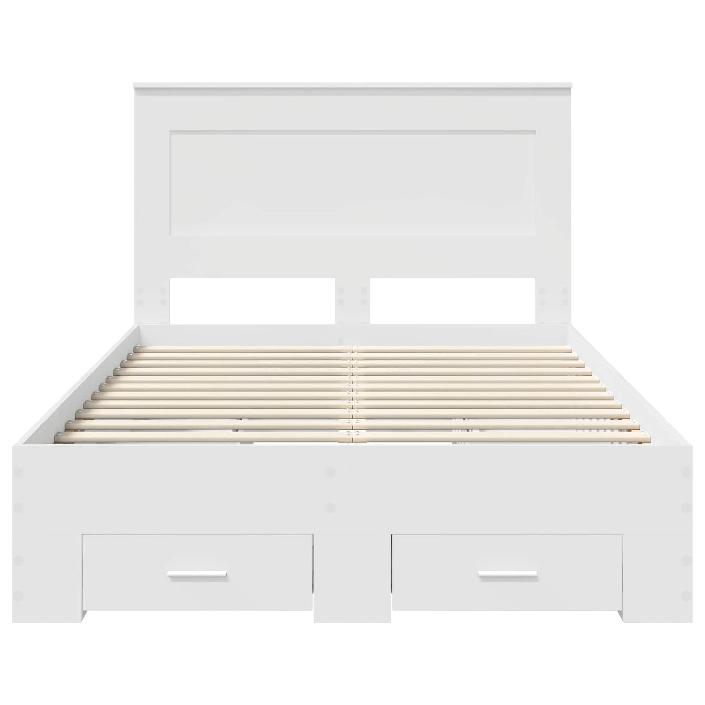 Bed Frame with Drawer with Headboard Manual Engineered Wood