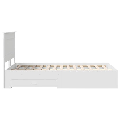 Bed Frame with Drawer with Headboard Manual Engineered Wood