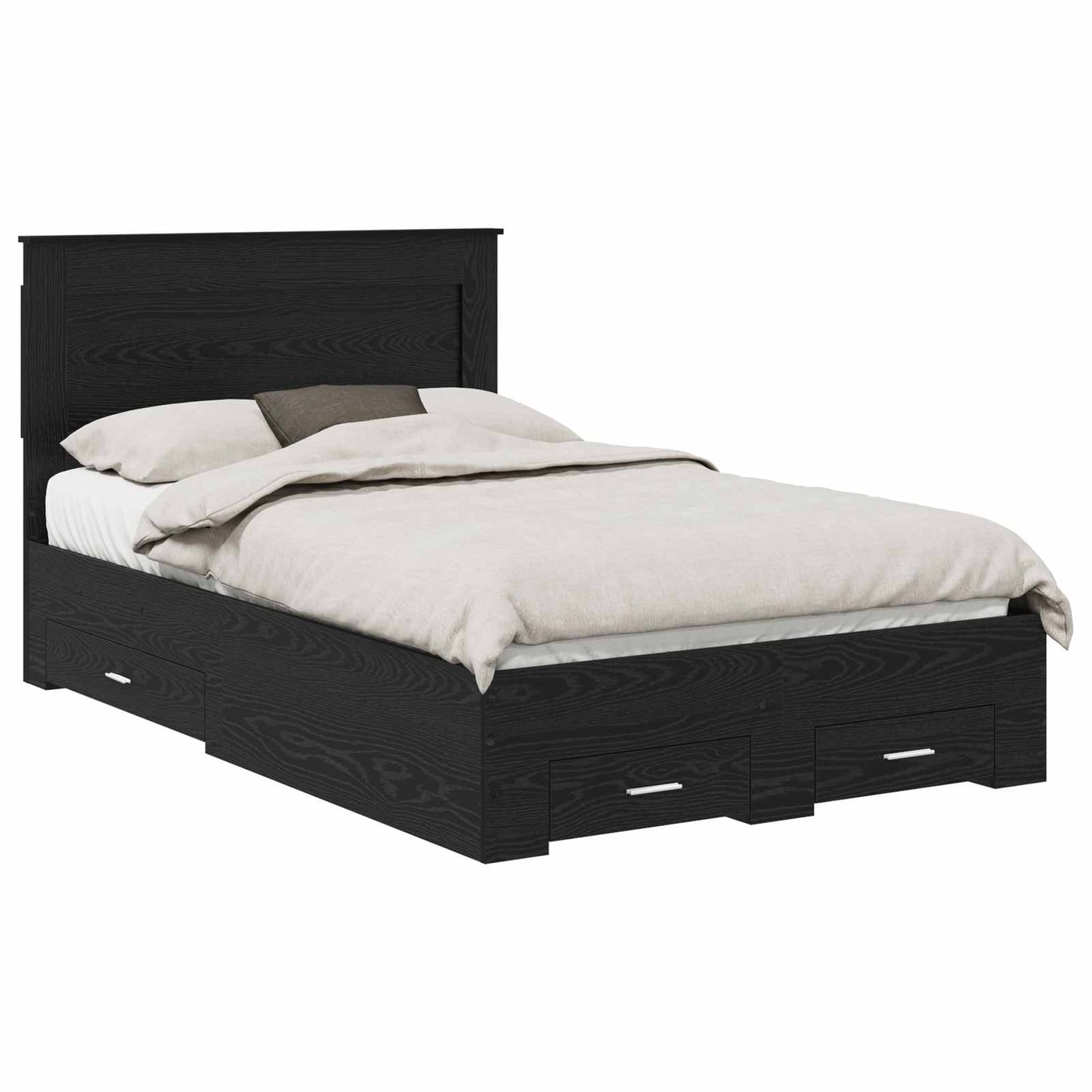Bed Frame with Drawer with Headboard Manual Engineered Wood