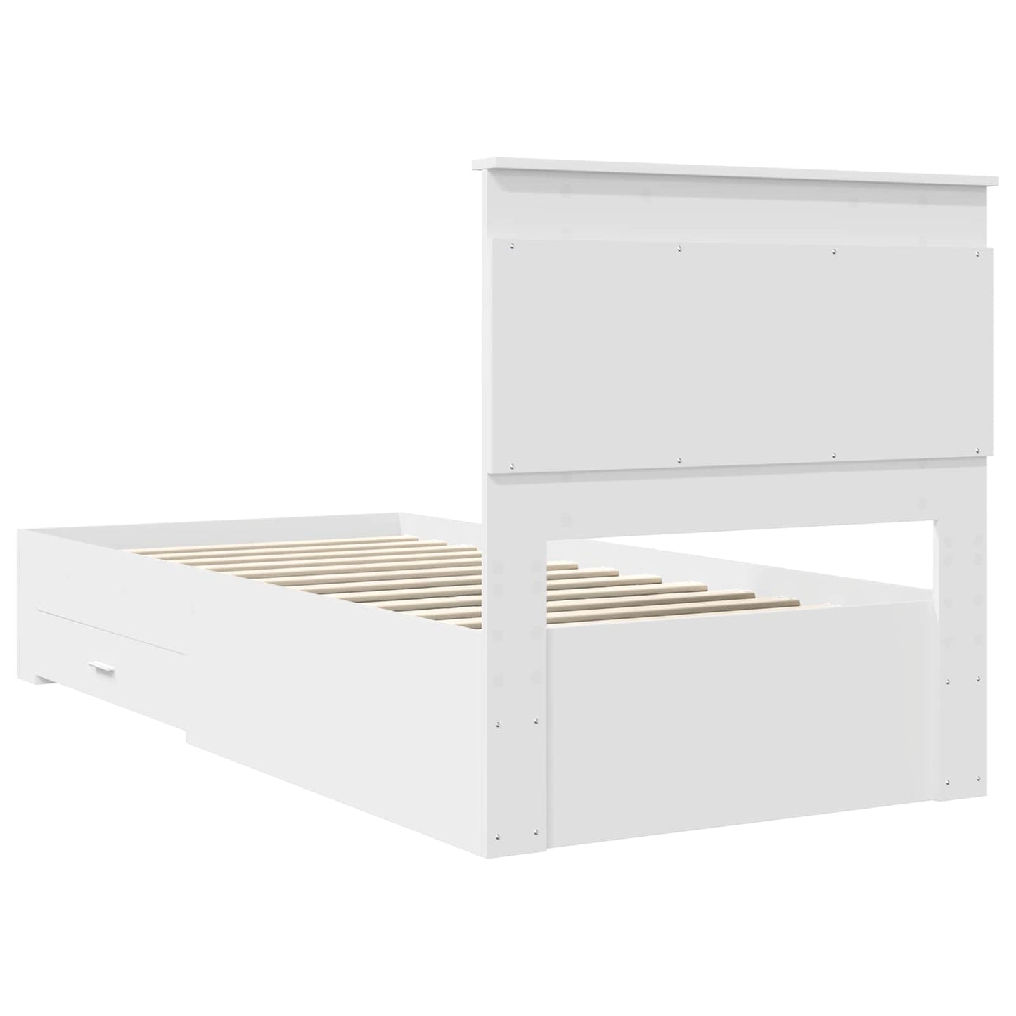 Bed Frame with Drawer with Headboard Manual Engineered Wood