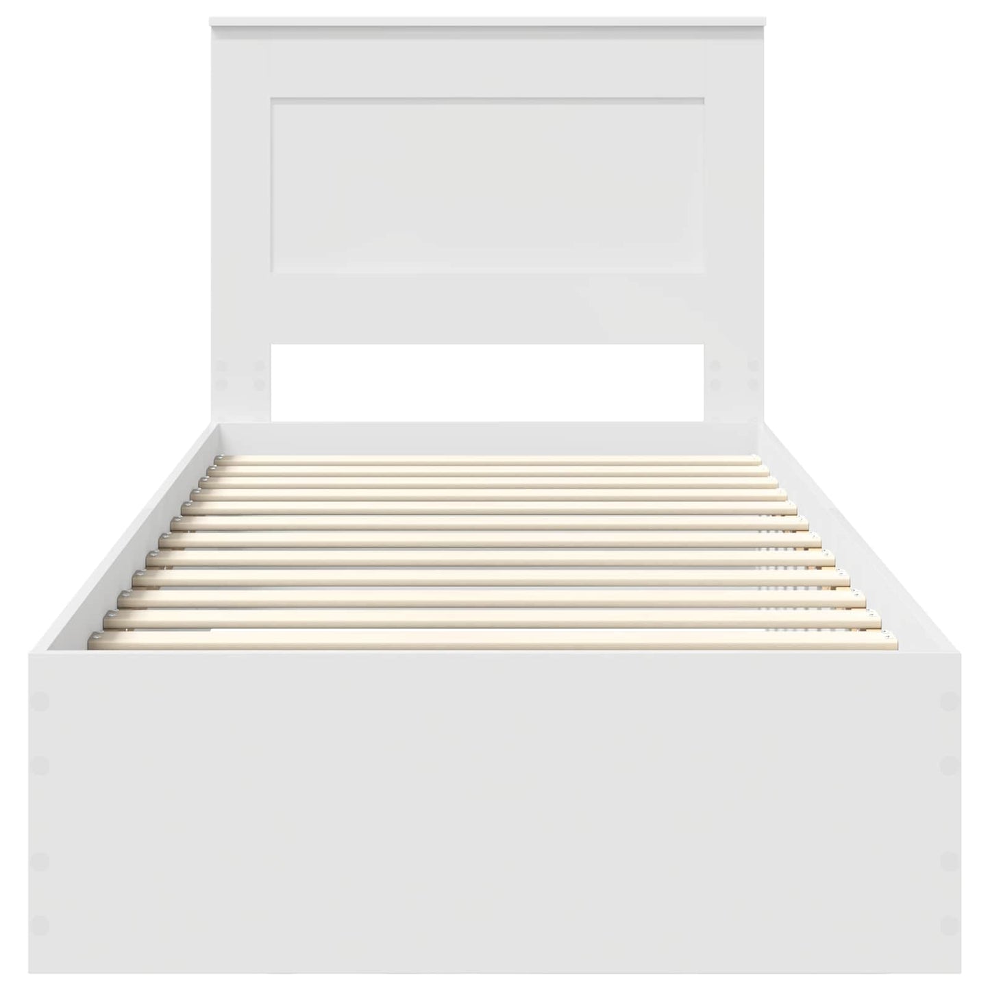 Bed Frame with Drawer with Headboard Manual Engineered Wood