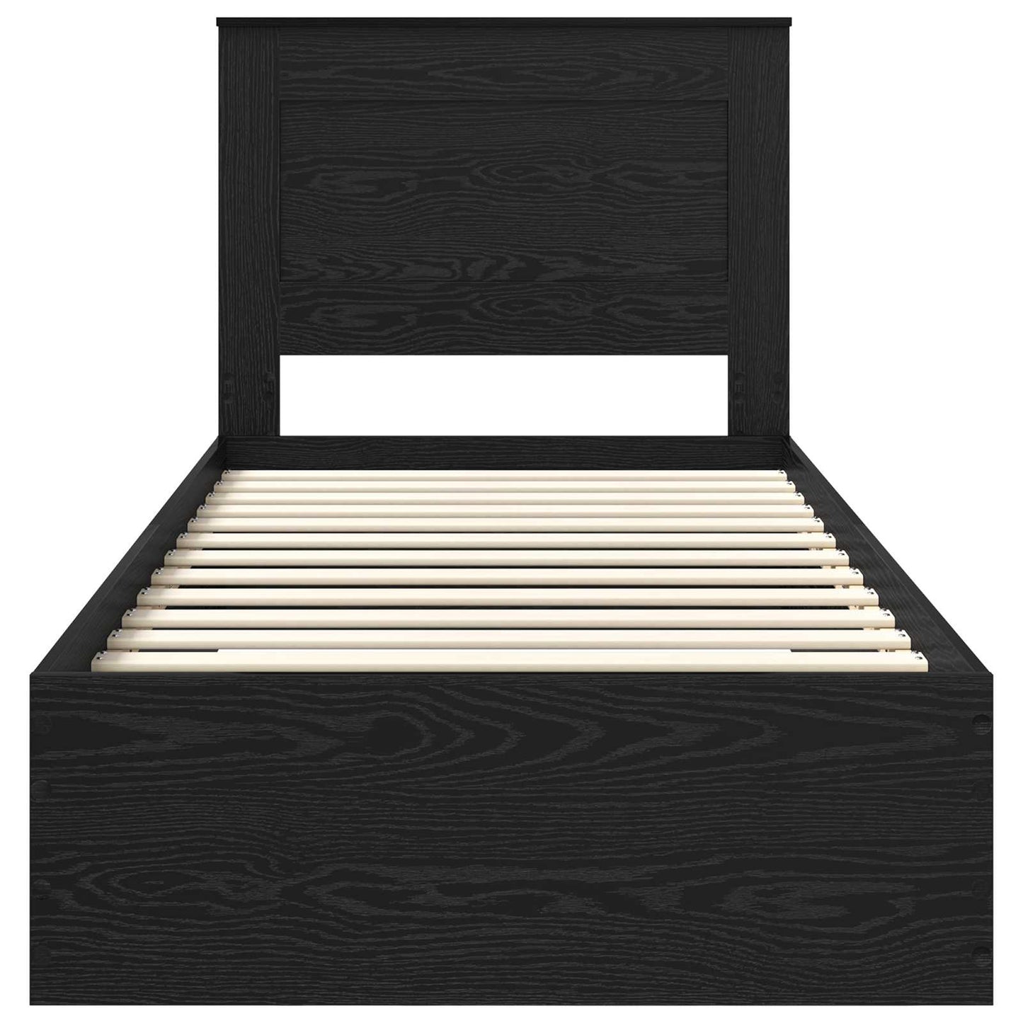 Bed Frame with Drawer with Headboard Manual Engineered Wood