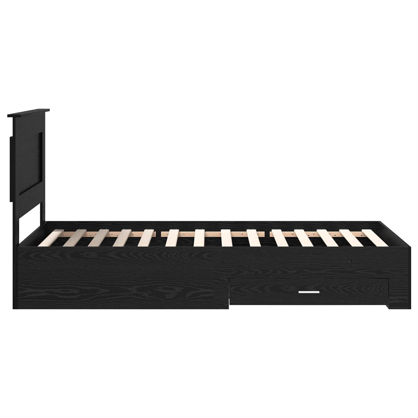 Bed Frame with Drawer with Headboard Manual Engineered Wood