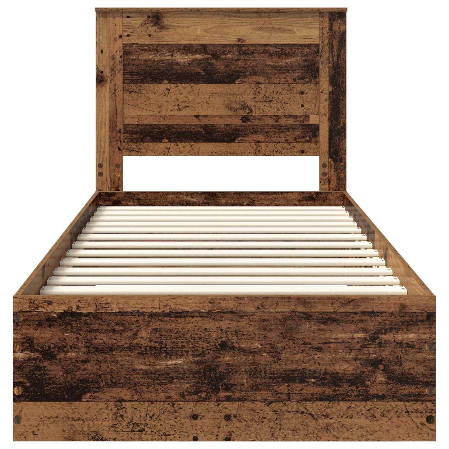 Bed Frame with Drawer with Headboard Manual Engineered Wood