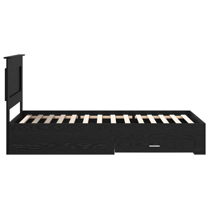 Bed Frame with Drawer with Headboard Manual Engineered Wood