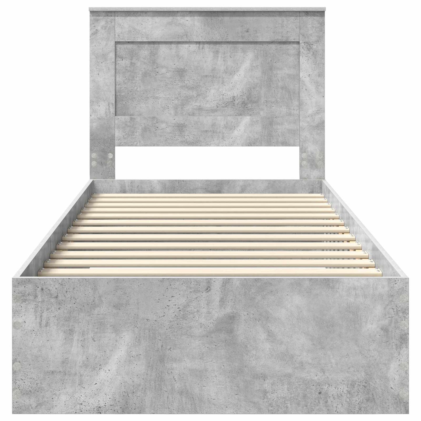Bed Frame with Drawer with Headboard Manual Engineered Wood