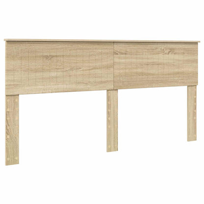Bed Frame with Headboard Sonoma 180 x 200 cm Solid Pine Wood