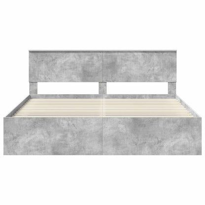 Bed Frame with Headboard Concerte 180 x 200 cm Solid Pine Wood