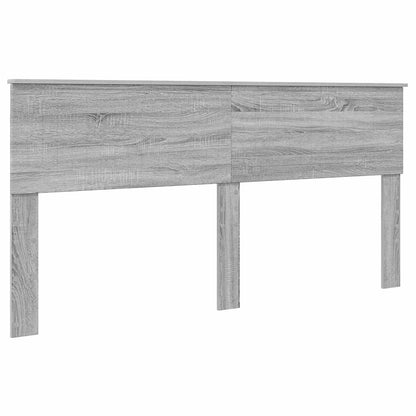 Bed Frame Grey Sonoma 180 x 200 cm Solid Pine Wood
