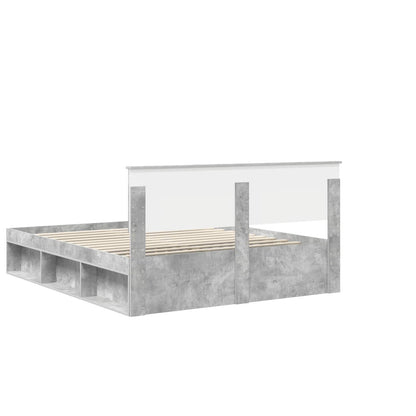 Bed Frame with Headboard Concerte 160 x 200 cm Solid Pine Wood