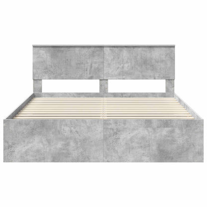 Bed Frame with Headboard Concerte 160 x 200 cm Solid Pine Wood